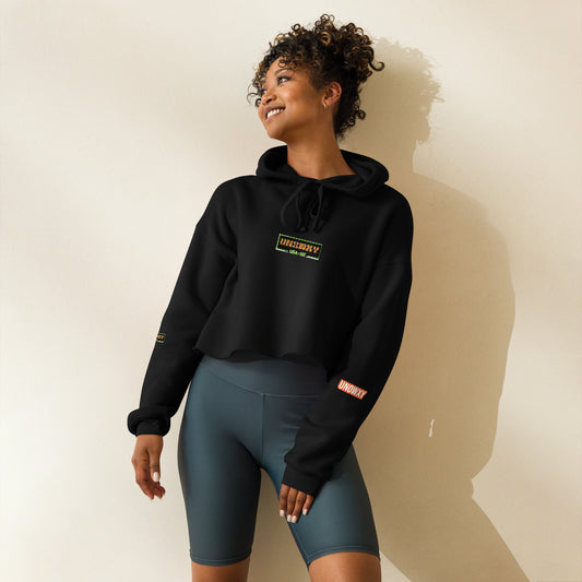 Blanco Crop Hoodie 💚